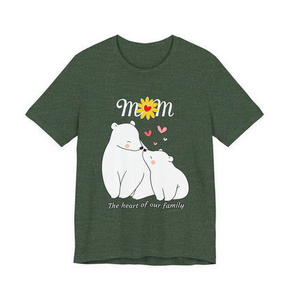 Mom Love Short Sleeve Tee, Cute Mom Shirt, Gift for Mom, Family Tee, Mother's Day Shirt, Mother's Day Gift