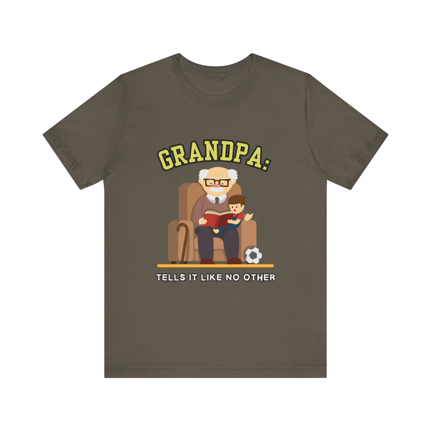 Grandpa Tells It Like No Other Tee | Funny Unisex Short Sleeve, Gift for Grandpa, Family Reunion Wear, Casual Everyday Shirt, Father's [...]