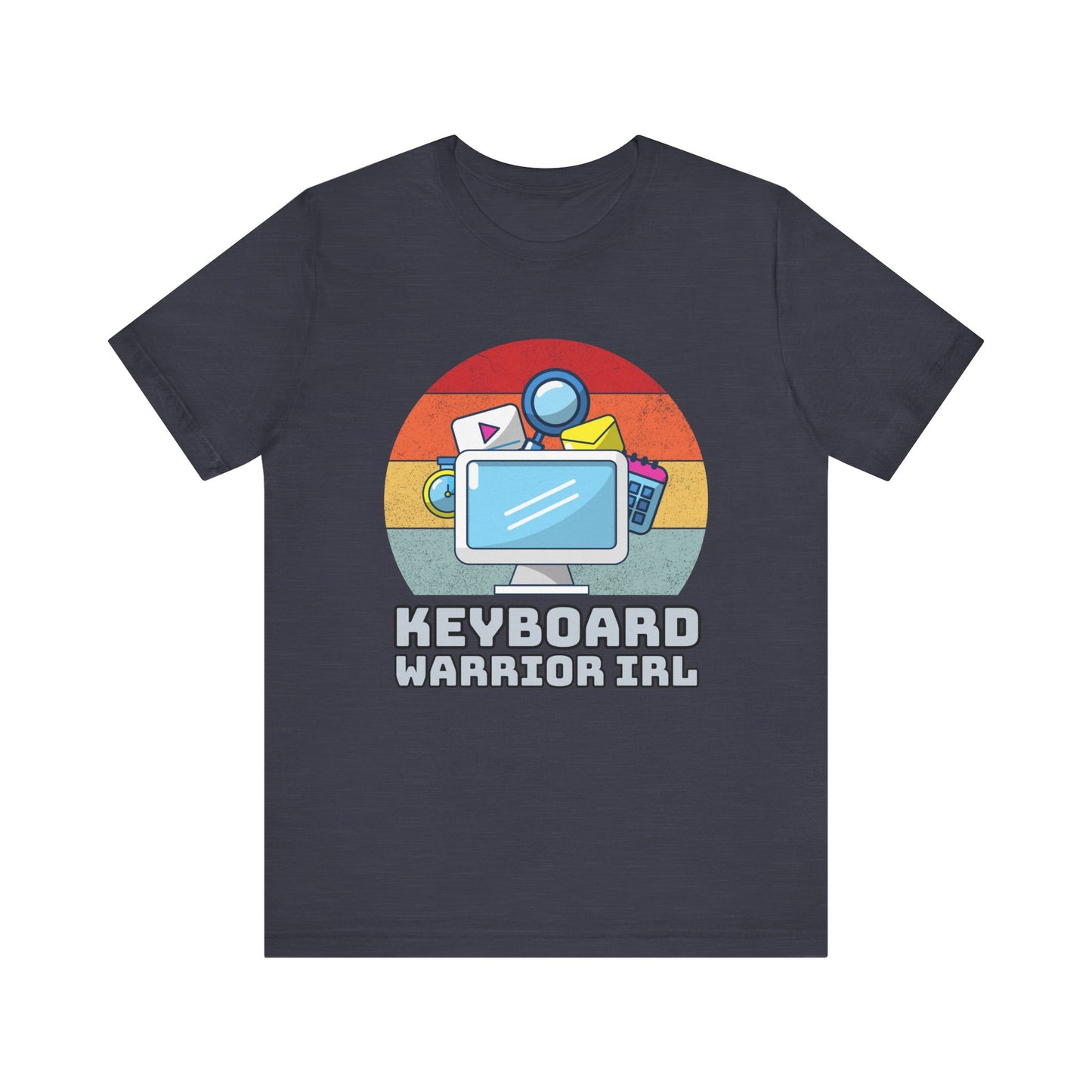 Playful Keyboard Warrior Tee, Gamer Shirt, Geek Fashion, Cute Coding Gift, Unisex Casual Tee, Retro Gaming Apparel