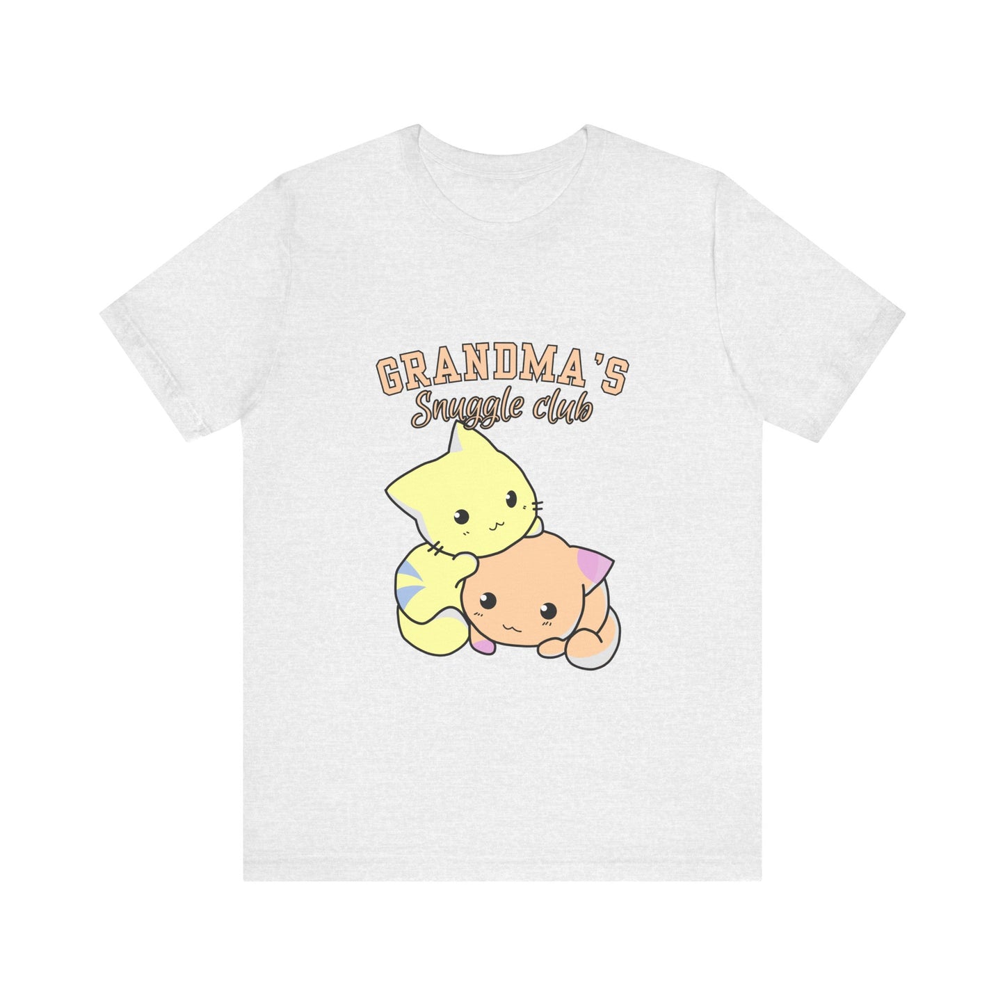 Grandma's Snuggle Club Tee, Cozy Gift for Grandma, Cute Cat Graphic Shirt, Family Gathering Outfit, Birthday Gift for Grandma