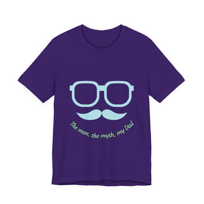 Dad Myth Short Sleeve Tee, Father's Day Gift, Unisex T-Shirt, Funny Dad Shirt, Casual Dad Apparel, Gift for Him