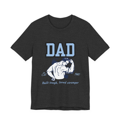 DAD Strong Unisex Jersey Tee, Father's Day Gift, Dad Humor Shirt, Comfortable Casual Top, Birthday Gift Tee, Everyday Wear