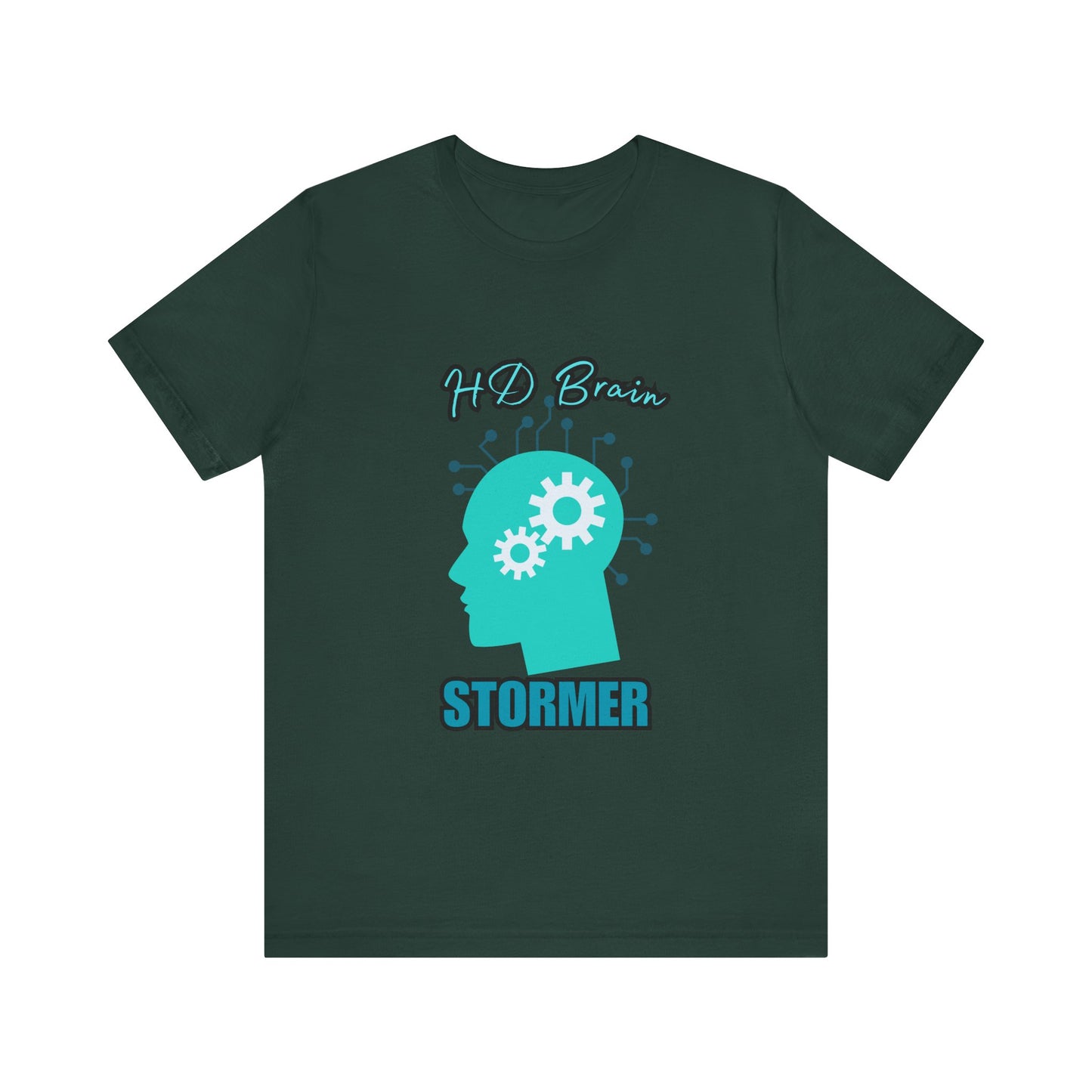 HD Brain Stormer Tee, Funny Unisex T-Shirt, Gift for Tech Lovers, Unique Geeky Apparel, Casual Brainstorming Shirt