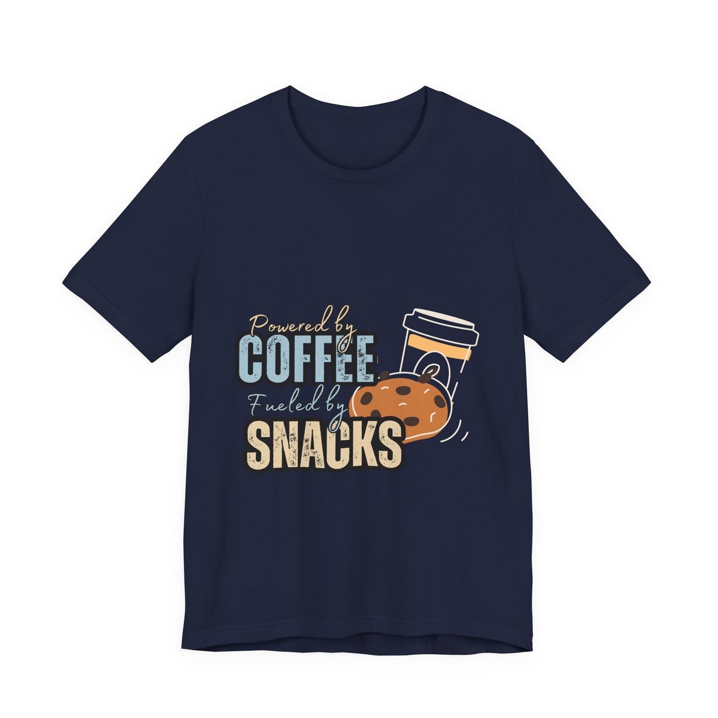 Coffee & Snacks Unisex Tee | Fun Graphic Shirt | Perfect for Coffee Lovers | Kitchen Gift | Foodie Apparel