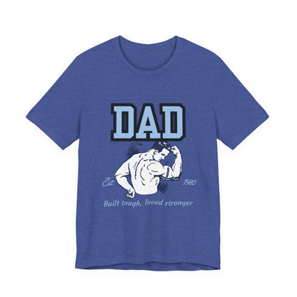 DAD Strong Unisex Jersey Tee, Father's Day Gift, Dad Humor Shirt, Comfortable Casual Top, Birthday Gift Tee, Everyday Wear