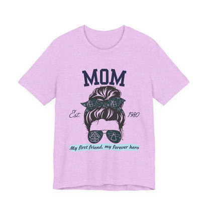 Mom Life Unisex Tee - Est. 1980, Gift for New Moms, Birthday Gift, Casual Wear, Mother's Day Shirt, Trendy Graphic T-Shirt