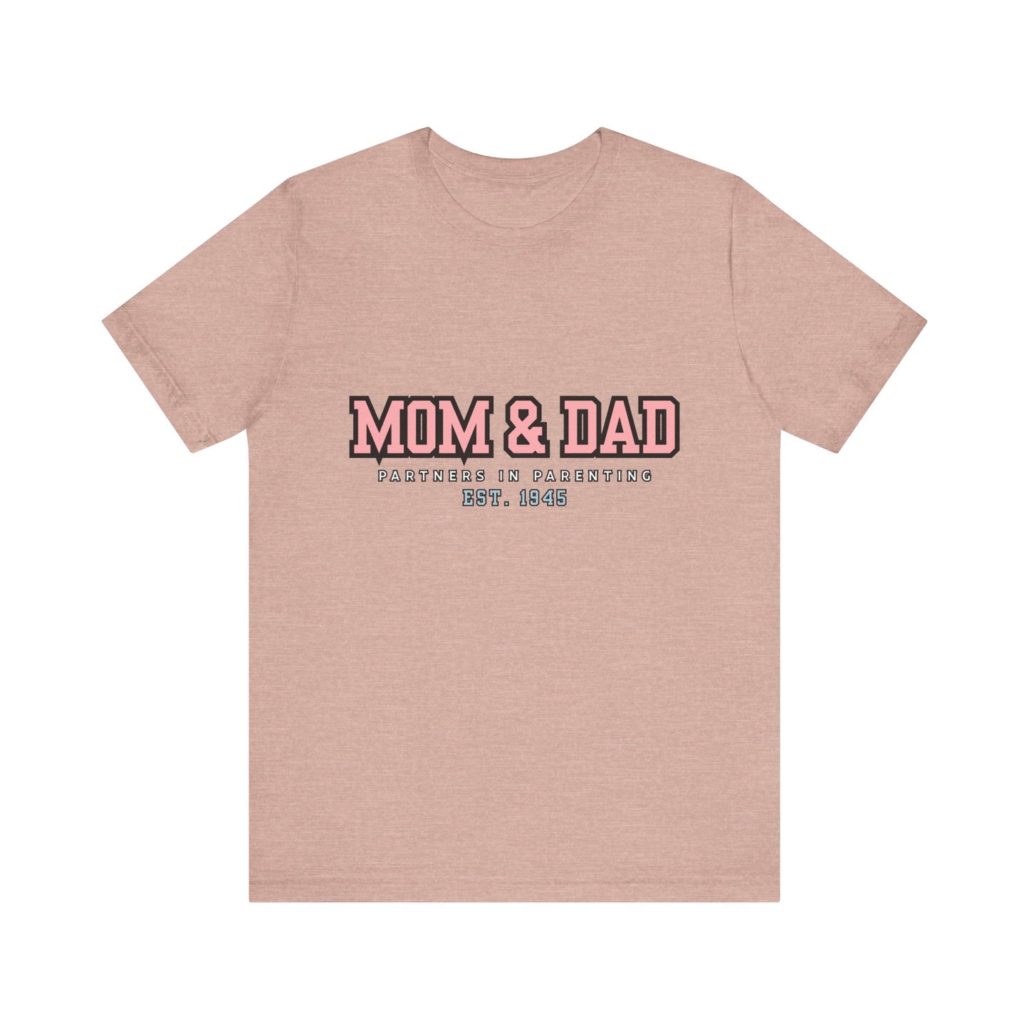 Mom & Dad Partner in Parenting Tee, Family Matching Tee, Parent T-Shirt, Gift for New Parents, Cute Family Shirt, Unisex Graphic Tee