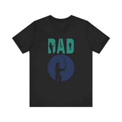 Fishing Dad Tee - Unisex Jersey Short Sleeve T-Shirt for Father's Day, Fishing Lover Gift, Dad's Birthday, Casual Wear, Gift for Him