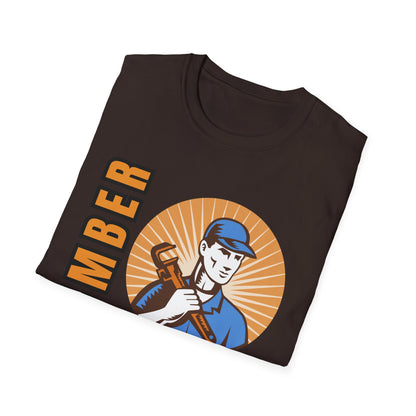 Plumber Humor T-Shirt, Funny Plumbing Tee, YouTube Joke Shirt, Gift for Handyman, Birthday Present, Quirky Work Apparel