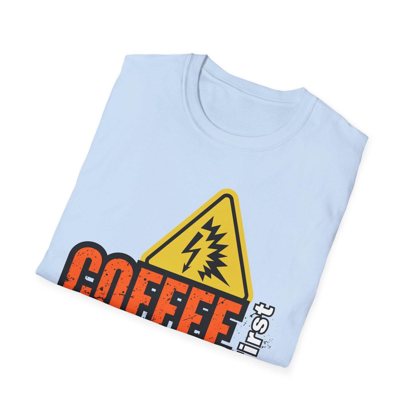 Coffee First Circuits Second Unisex T-Shirt, Funny Gift for Engineers, Electrician Tee, Tech Lover Apparel, Casual Wear, Birthday Gift
