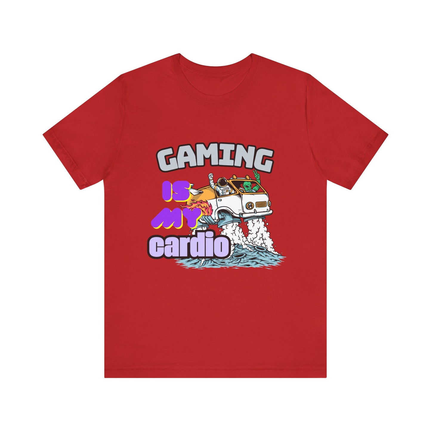 Gaming Is My Cardio Tee, Unisex Graphic T-Shirt for Gamers, Funny Gift for Birthdays, Casual Wear, Unique Gamer Apparel