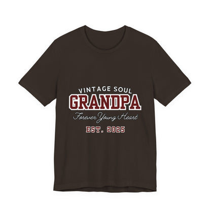 Vintage Soul Grandpa Tee | Perfect Gift for New Grandpas, Father's Day Present, Casual Wear, Family Gatherings, Comfortable Style