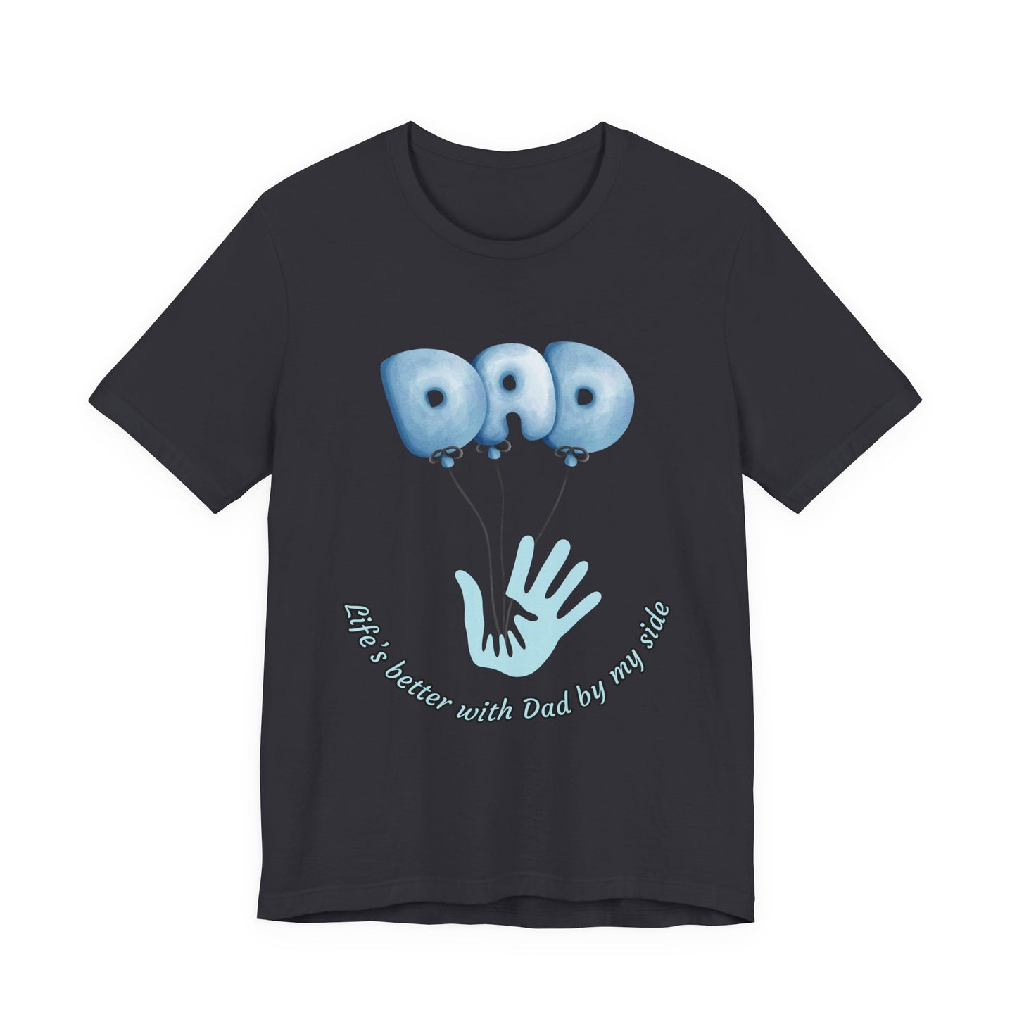 Dad Balloon Tee, Father’s Day Gift, Unisex T-Shirt, Birthday Present, Love for Dad, Family Celebration Apparel