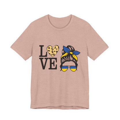 Stylish Love Graphic Tee, Casual Shirt, Gift for Her, Summer Fashion, Trendy Outfit, Valentine's Day, Birthday Gift