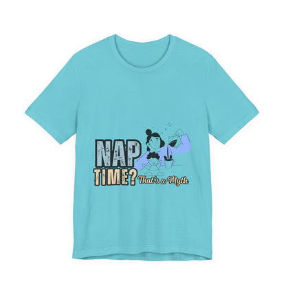 Nap Time Unisex Jersey Tee, Comfortable Short Sleeve Shirt for Nap Lovers, Gift for Nappers, Relaxation Tee, Sleepy Time Apparel