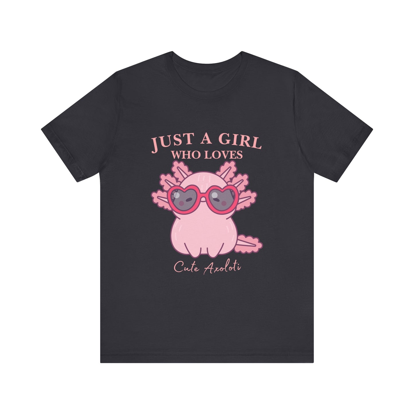 Cute Axolotl Tee for Girls, Just a Girl Who Loves, Unisex Jersey T-Shirt, Animal Lover Gift, Casual Summer Shirt, Adorable Graphic [...]