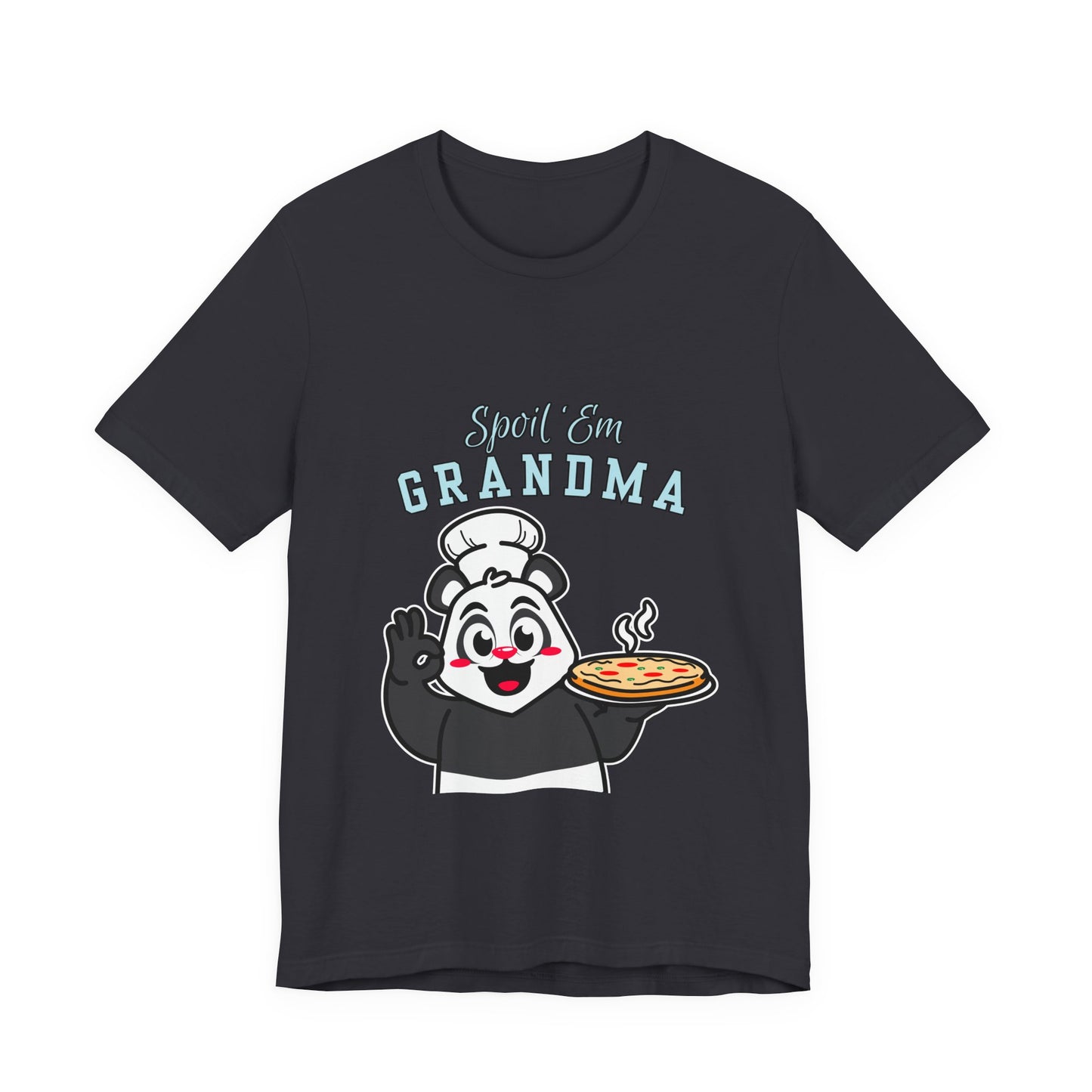 Cute Grandma Cooking Tee, Fun Family Gift, Unisex T-Shirt, Cute Chef Panda Design, Birthday, Mother's Day, Casual Wear