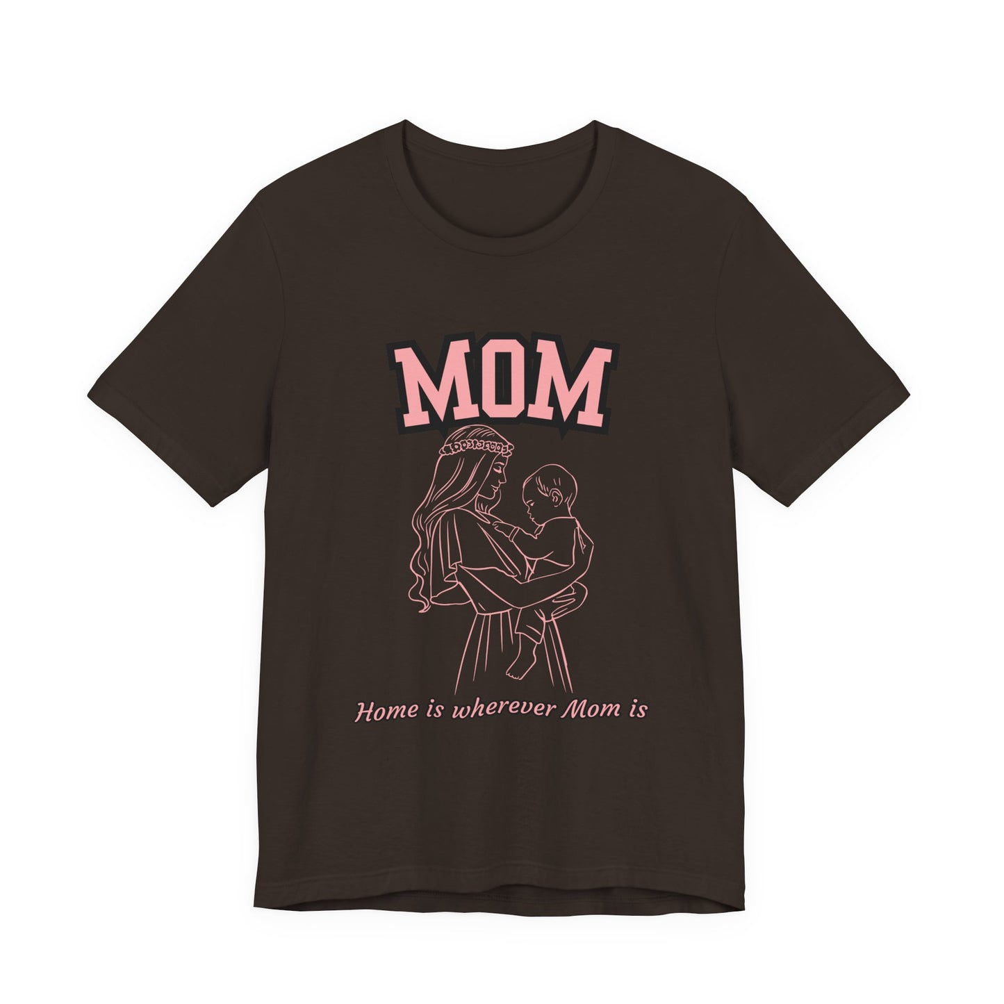 Mom Love Unisex Jersey Tee, Cute Gift for Mom, Mother’s Day Shirt, Casual Family Tee, Soft Cotton Top