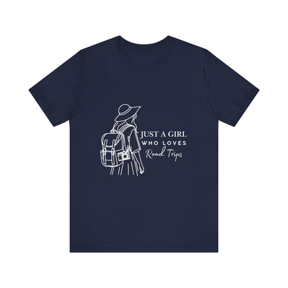 Adventure-Ready Tee for Girls | 'Just a Girl Who Loves Road Trips' | Travel Shirt, Vacation Outfit, Gift for Travelers, Summer [...]
