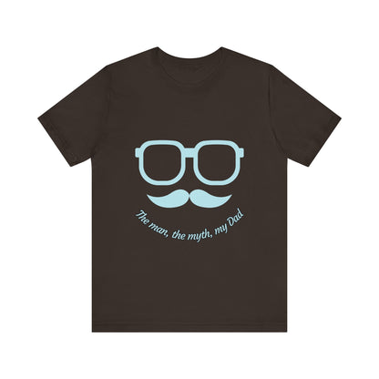 Dad Myth Short Sleeve Tee, Father's Day Gift, Unisex T-Shirt, Funny Dad Shirt, Casual Dad Apparel, Gift for Him
