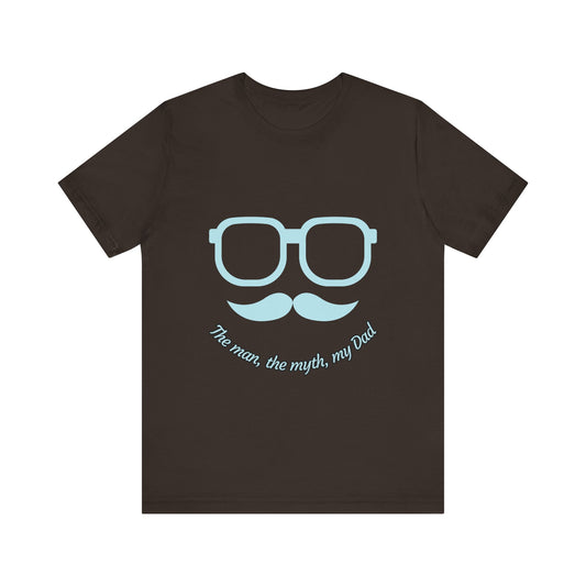 Dad Myth Short Sleeve Tee, Father's Day Gift, Unisex T-Shirt, Funny Dad Shirt, Casual Dad Apparel, Gift for Him