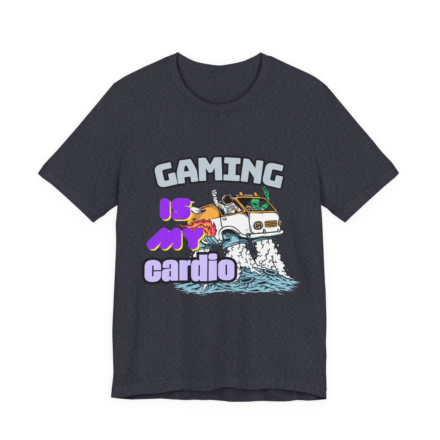 Gaming Is My Cardio Tee, Unisex Graphic T-Shirt for Gamers, Funny Gift for Birthdays, Casual Wear, Unique Gamer Apparel