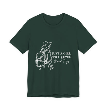 Adventure-Ready Tee for Girls | 'Just a Girl Who Loves Road Trips' | Travel Shirt, Vacation Outfit, Gift for Travelers, Summer [...]