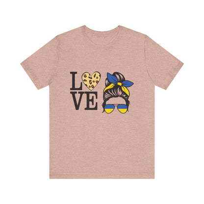 Stylish Love Graphic Tee, Casual Shirt, Gift for Her, Summer Fashion, Trendy Outfit, Valentine's Day, Birthday Gift