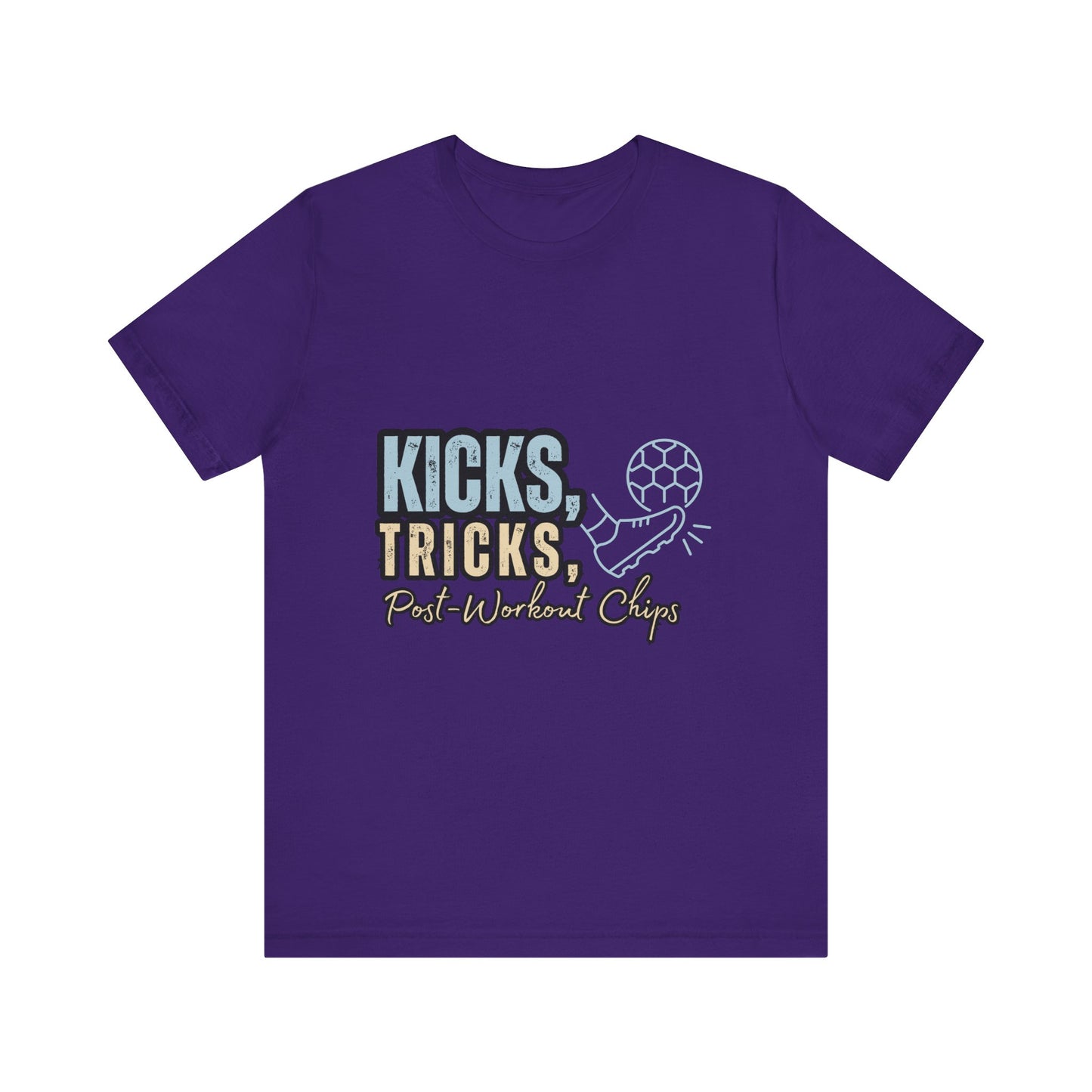 Playful Graphic Tee for Fun Lovers, Kicks Tricks T-Shirt, Unisex Casual Wear, Perfect Gift for Friends, Ideal for Parties, Celebrations