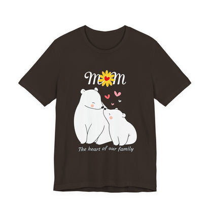 Mom Love Short Sleeve Tee, Cute Mom Shirt, Gift for Mom, Family Tee, Mother's Day Shirt, Mother's Day Gift