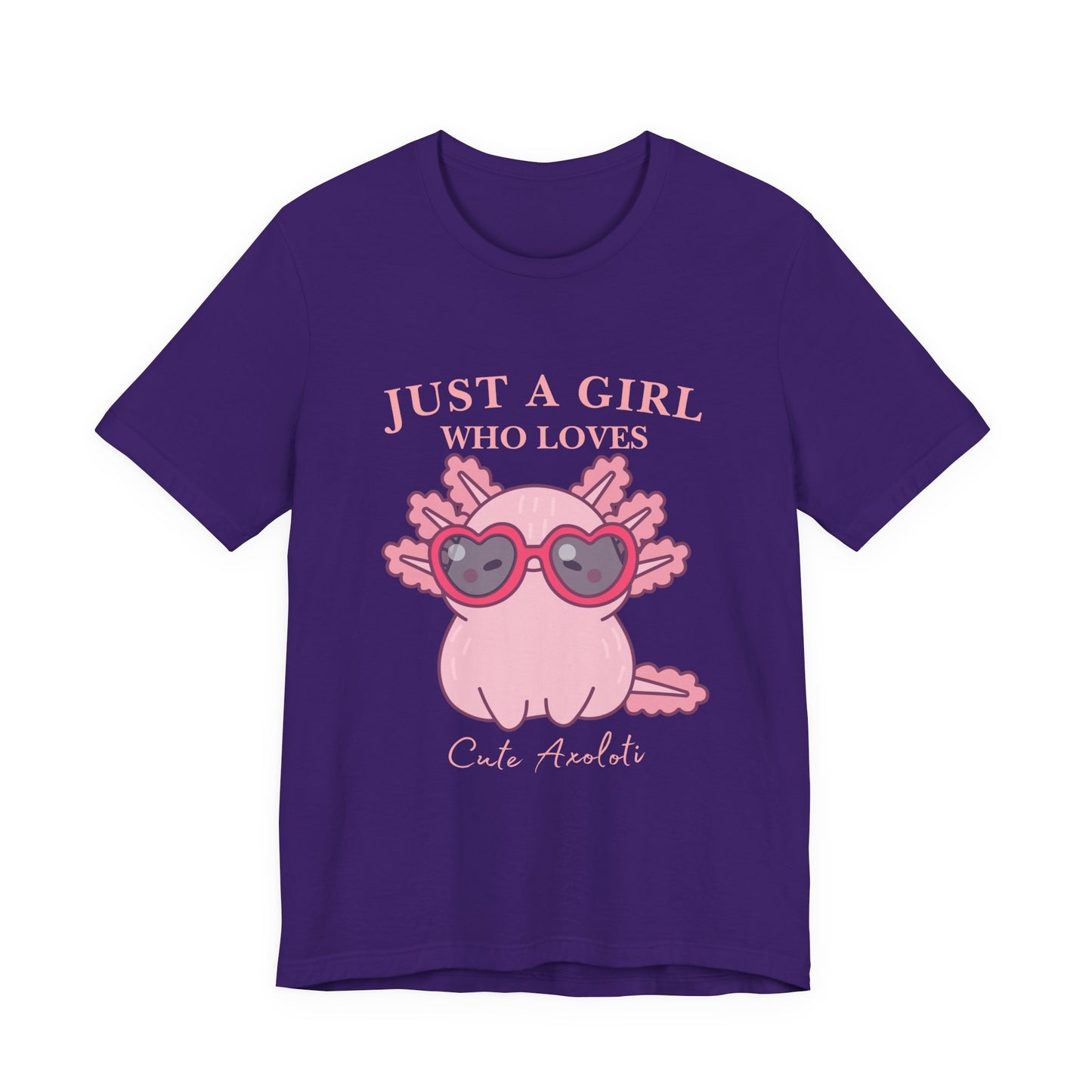 Cute Axolotl Tee for Girls, Just a Girl Who Loves, Unisex Jersey T-Shirt, Animal Lover Gift, Casual Summer Shirt, Adorable Graphic [...]