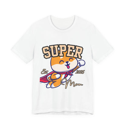 Super Hero Mom Tee, Cute Cat T-Shirt, Gift for Cat Lovers, Casual Wear, Fun Unisex Shirt, Birthday Celebration Tee
