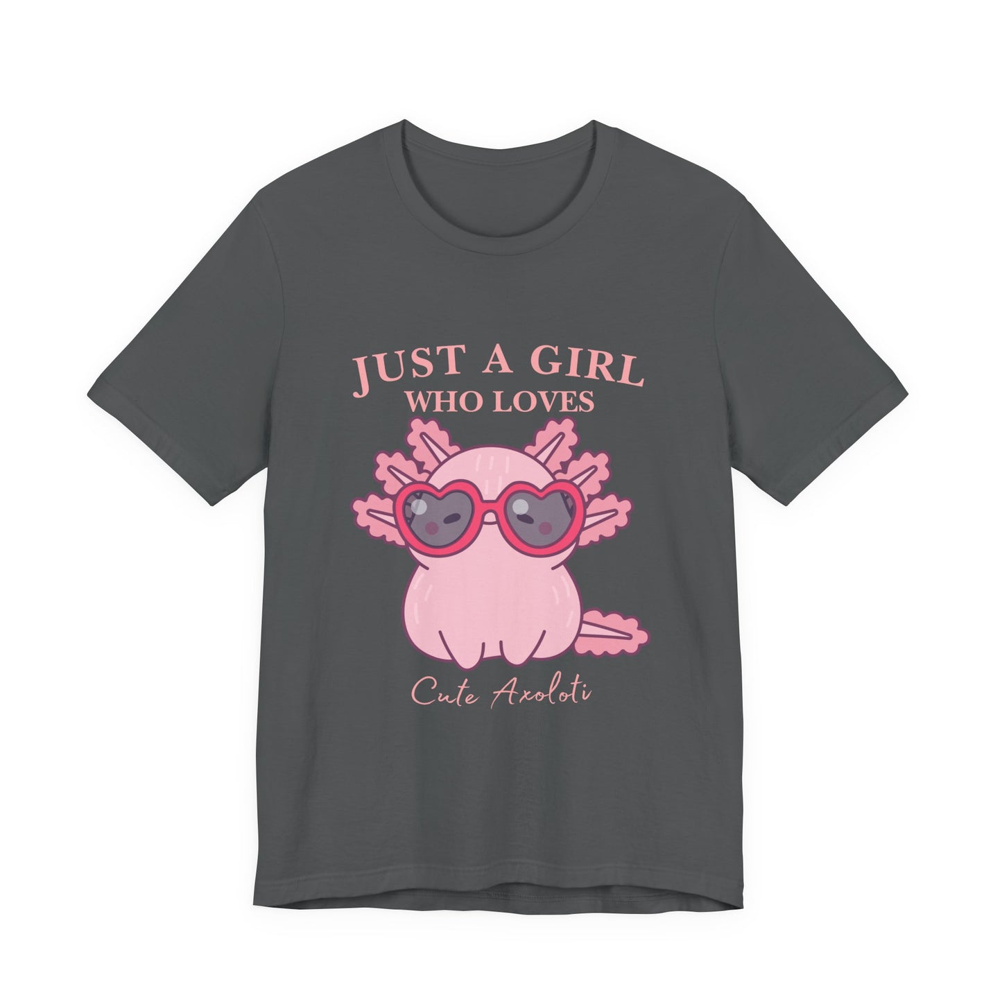 Cute Axolotl Tee for Girls, Just a Girl Who Loves, Unisex Jersey T-Shirt, Animal Lover Gift, Casual Summer Shirt, Adorable Graphic [...]