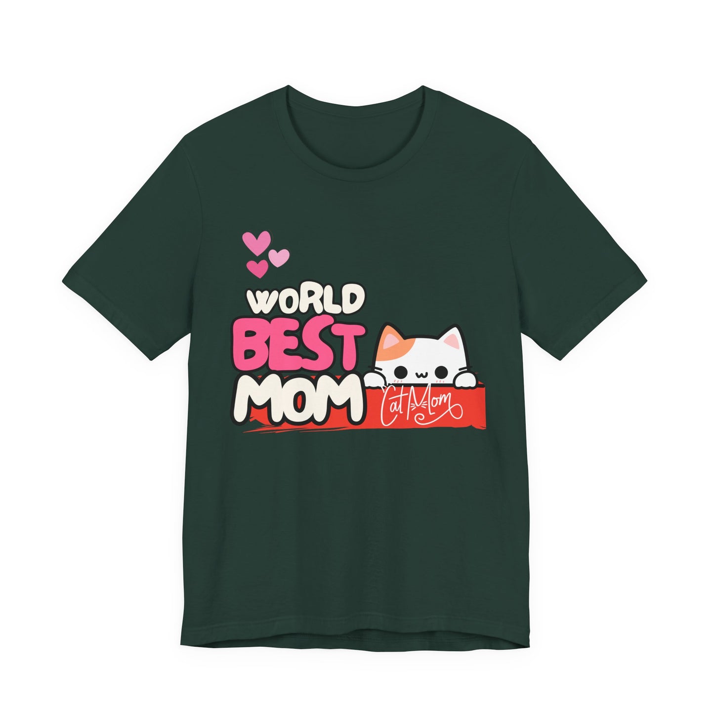 Best Mom Cat Tee, Funny Cat Mother’s Day Gift, Cute Family Shirt, Unisex Pet Lover Tee, Gifts for Cat Moms, Birthday Apparel