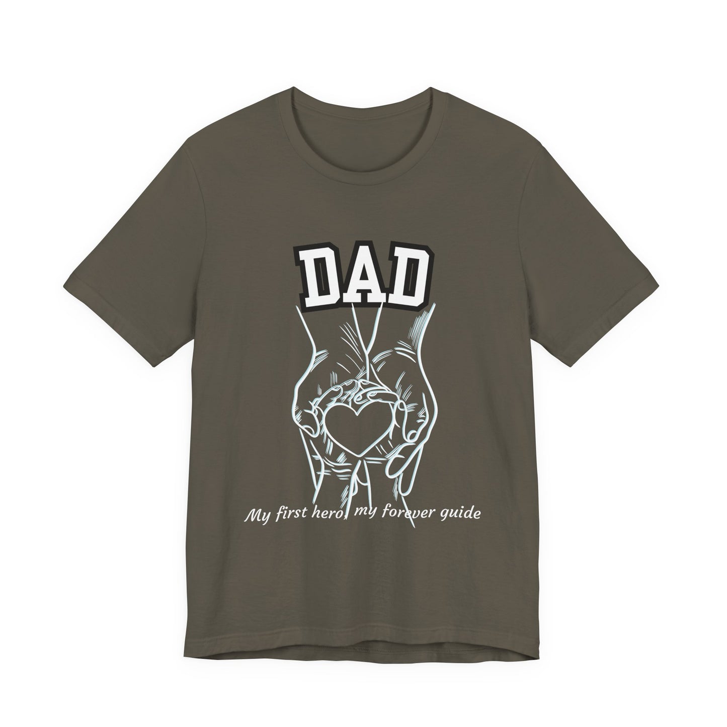 Heartfelt Dad's Love Tee, Gift for Dad, Unisex Tee with Heart Design, Birthday Gift, Casual Wear