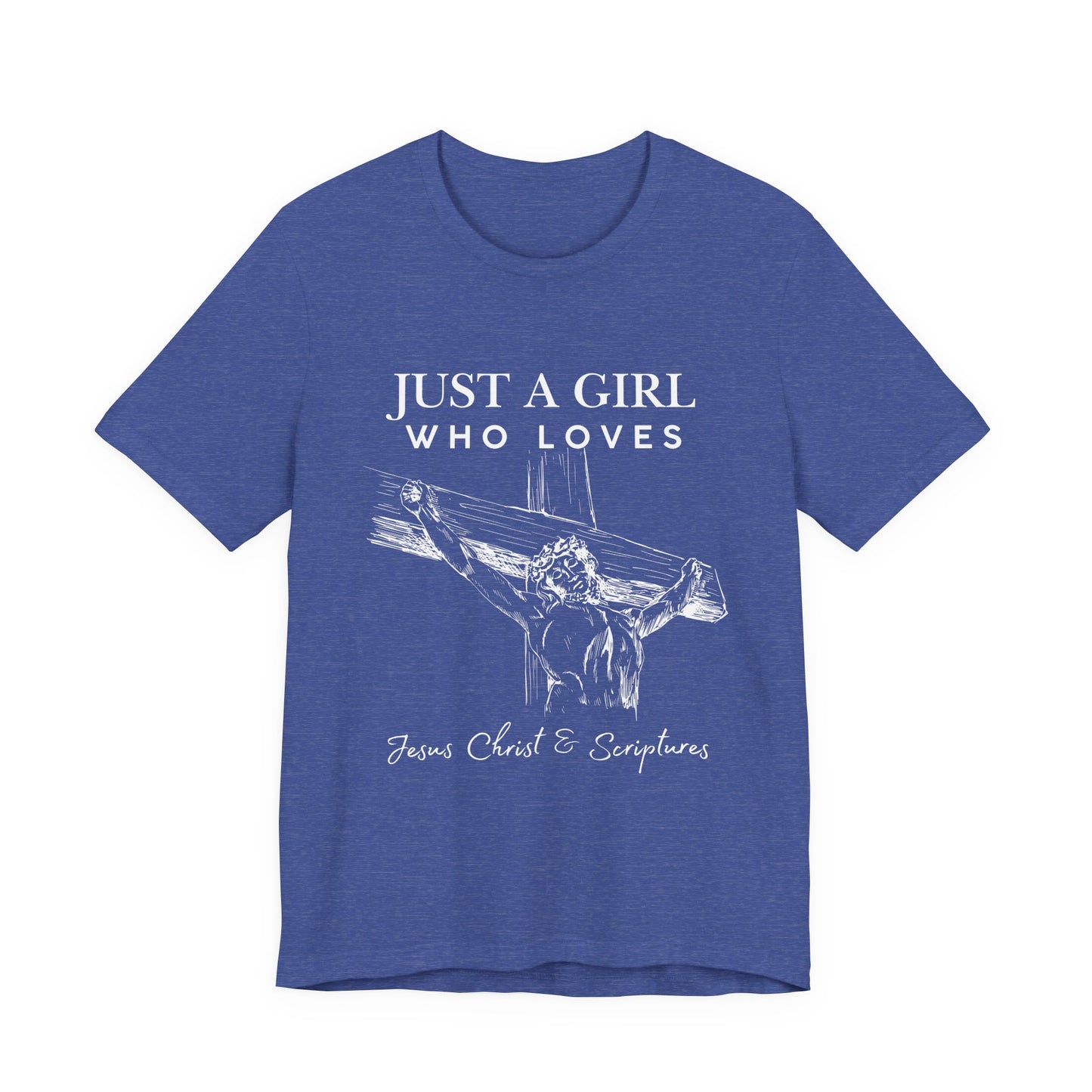 Just a Girl Who Loves Jesus Tee, Christian T-Shirt, Faith-Based Apparel, Inspirational Gift, Religious Fashion