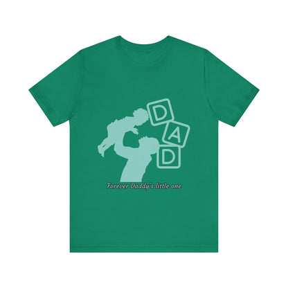 Dad and Child Love Tee, Father's Day Gift, Unisex Jersey T-Shirt, Family Bonding, Casual Wear, Forever Daddy's Little One