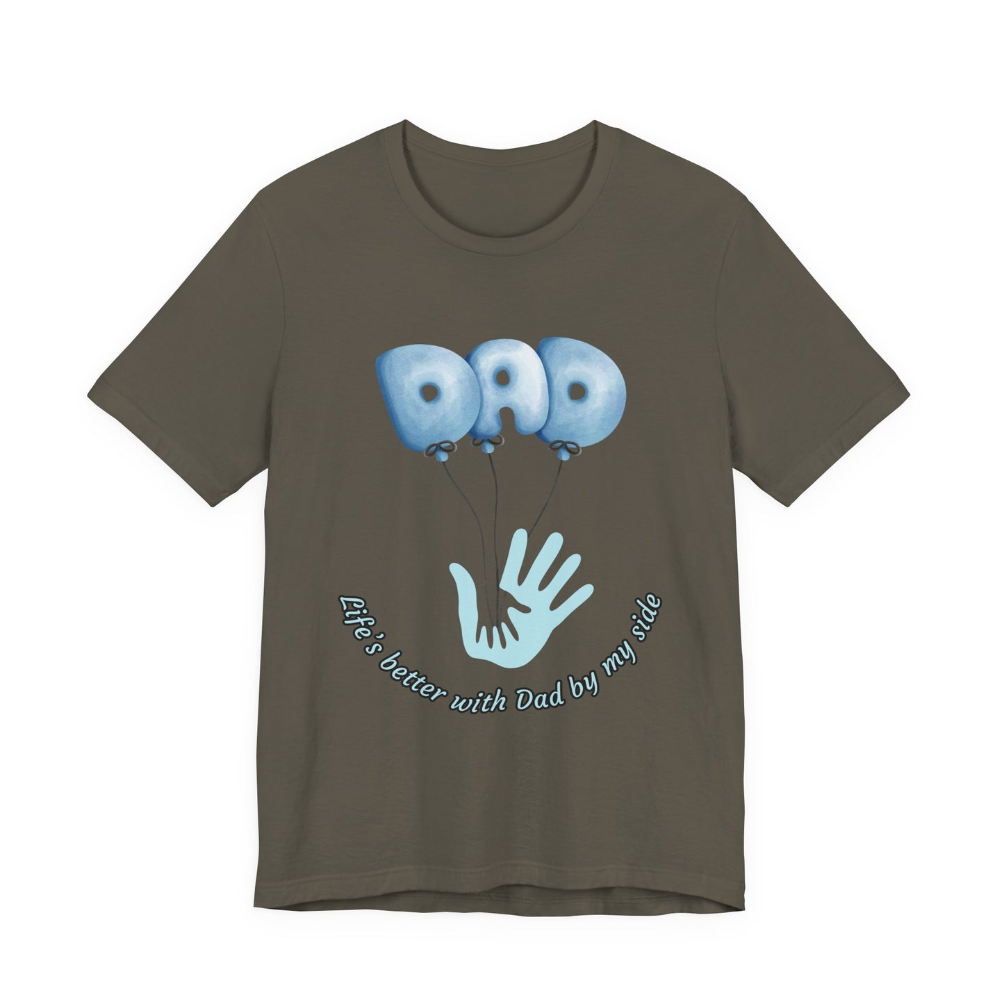 Dad Balloon Tee, Father’s Day Gift, Unisex T-Shirt, Birthday Present, Love for Dad, Family Celebration Apparel