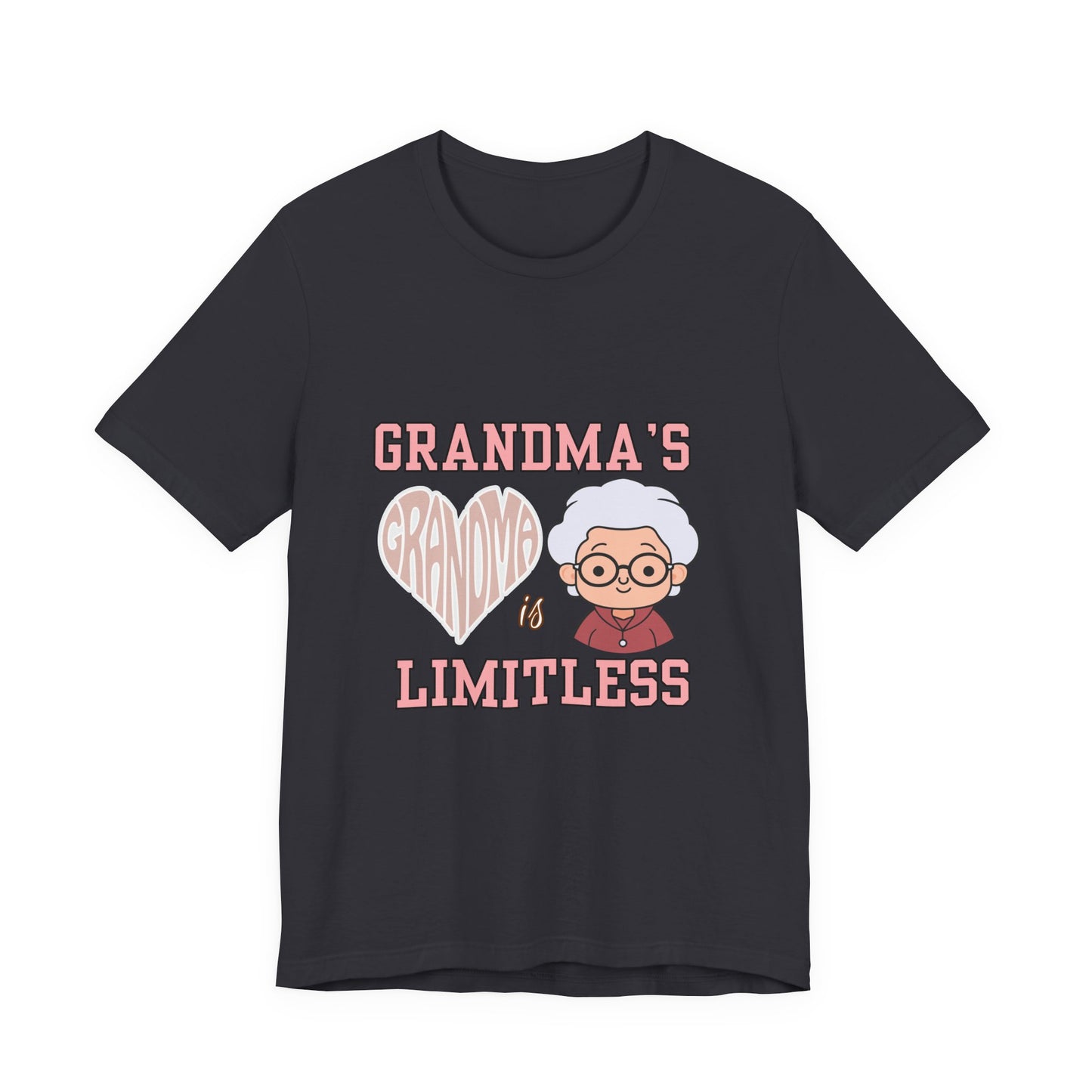 Grandma's Limitless Love Unisex Tee, Cute Grandmother Gift, Family Reunion Shirt, Mother's Day Tee, Comfortable Everyday Wear, [...]