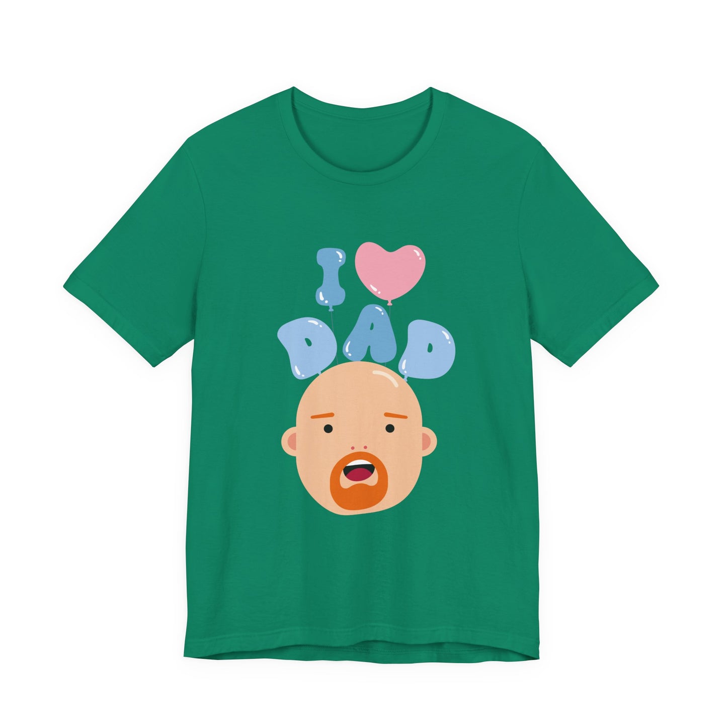 I Love Dad Tee - Perfect Gift for Father's Day, Dad's Birthday, Family Gatherings, Casual Wear, Unisex Jersey Short Sleeve Shirt