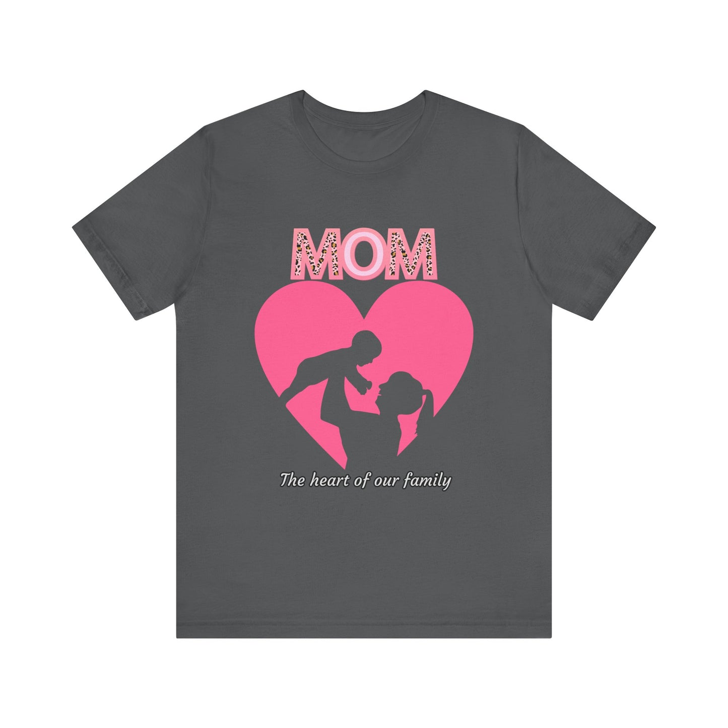 Mom Heart Unisex Tee | Gift for Mom, Mother's Day Shirt, Family Love T-Shirt, Heartwarming Apparel, Cute Mom Gift