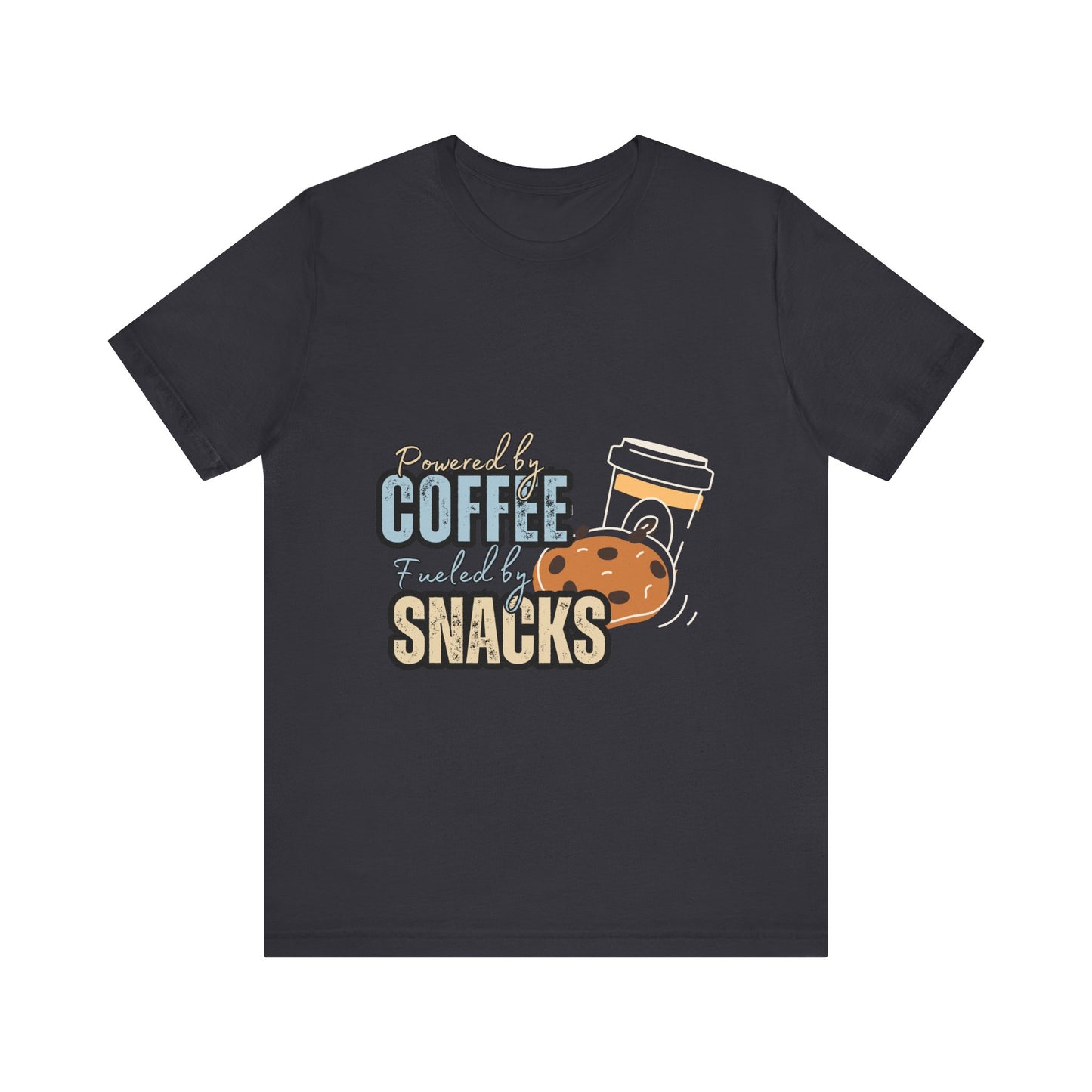 Coffee & Snacks Unisex Tee | Fun Graphic Shirt | Perfect for Coffee Lovers | Kitchen Gift | Foodie Apparel