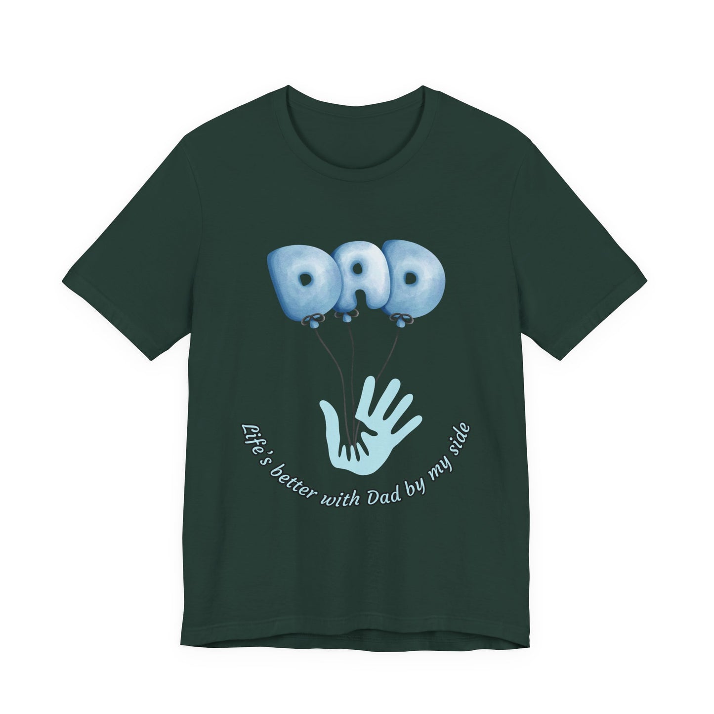 Dad Balloon Tee, Father’s Day Gift, Unisex T-Shirt, Birthday Present, Love for Dad, Family Celebration Apparel