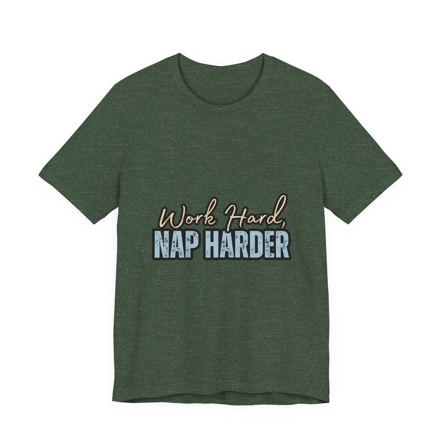 Work Hard, Nap Harder Unisex Jersey Short Sleeve Tee, Funny T-Shirt, Gift for Nappers, Casual Wear, Relaxation Shirt, Birthday Gift, [...]
