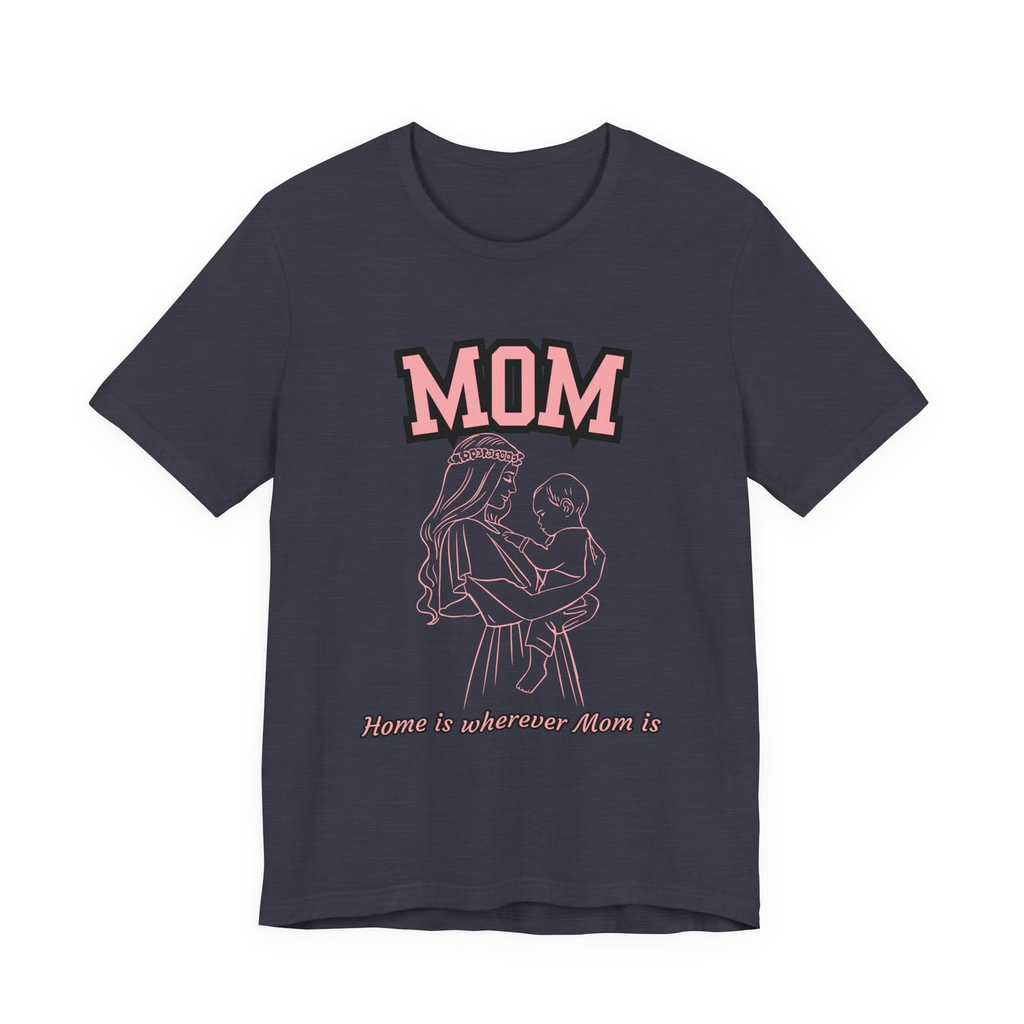 Mom Love Unisex Jersey Tee, Cute Gift for Mom, Mother’s Day Shirt, Casual Family Tee, Soft Cotton Top