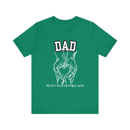 Heartfelt Dad's Love Tee, Gift for Dad, Unisex Tee with Heart Design, Birthday Gift, Casual Wear