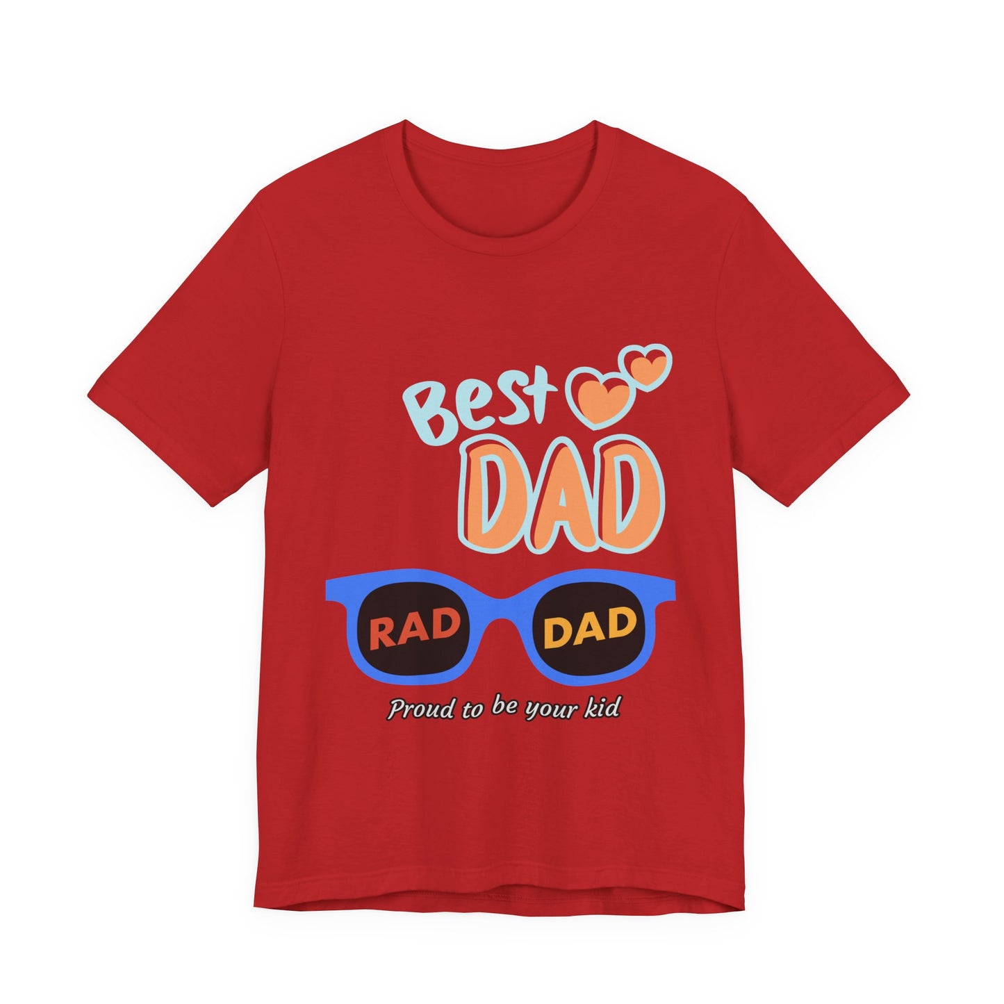 Best Dad Jersey Tee, Unisex T-Shirt, Father's Day Gift, Dad Humor Tee, Sunglasses Design Shirt, Proud to be Your Kid