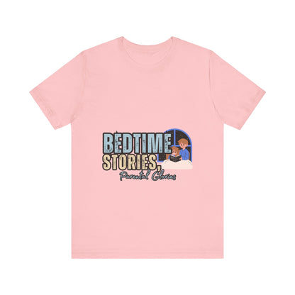 Bedtime Stories Unisex Tee, Cozy Sleep Shirt, Gift for Parents, Family Storytime T-shirt, Book Lovers Apparel