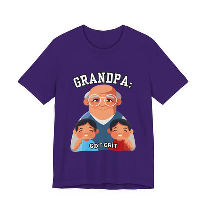 Grandpa Got Grit Tee, Funny Grandpa Shirt, Father's Day Gift, Family Reunion T-Shirt, Cute Gift for Grandpas, Unisex Graphic Tee
