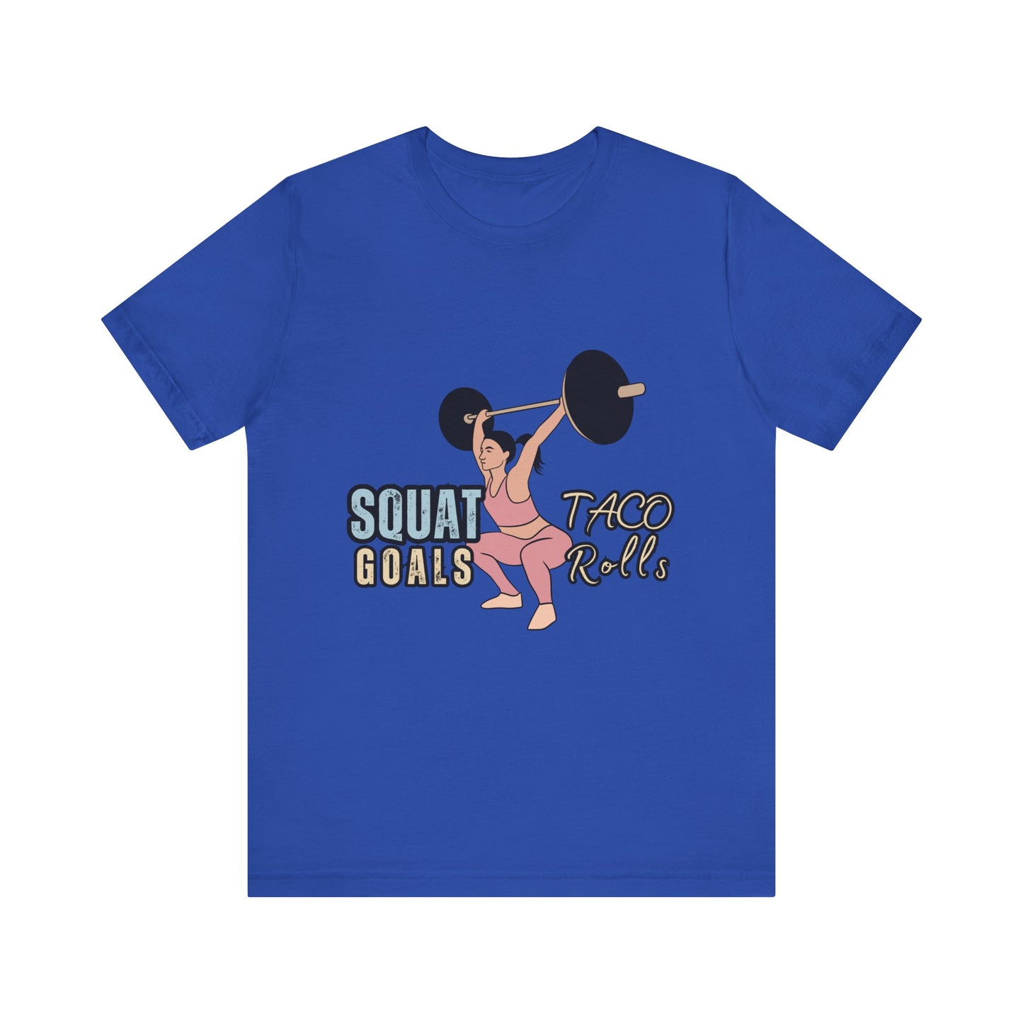 Squat Goals Unisex Jersey Tee, Funny Workout Shirt, Fitness Gift, Gym Apparel, Weightlifting Top, Motivational Tee